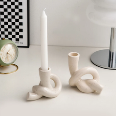 Ceramic Knot Candle Holder