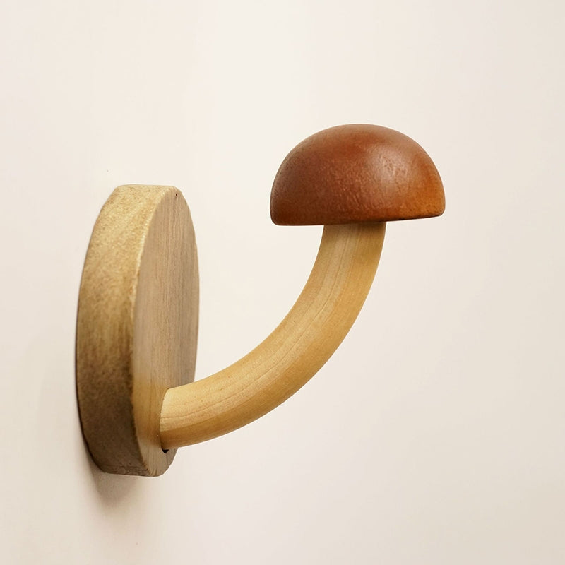 Wooden Mushroom Hook