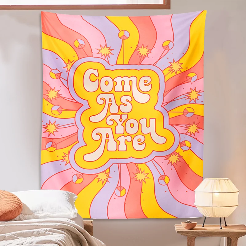 Retro Vibes Pastel Tapestry