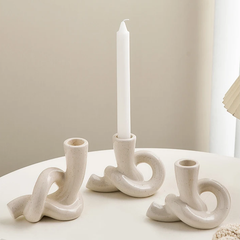 Ceramic Knot Candle Holder