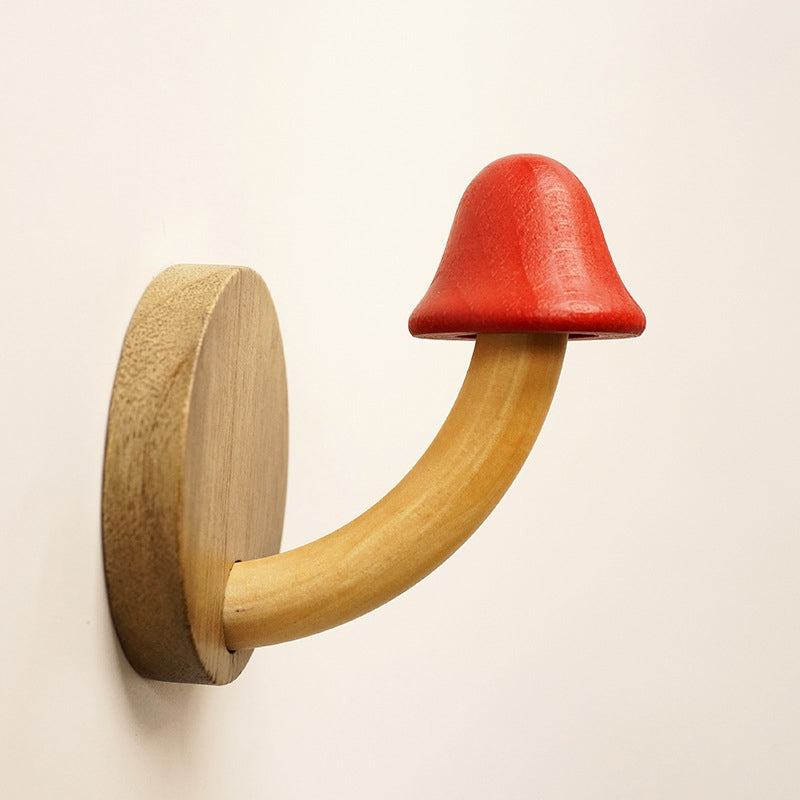 Wooden Mushroom Hook