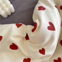 Classic Charm Red Hearts Bedding