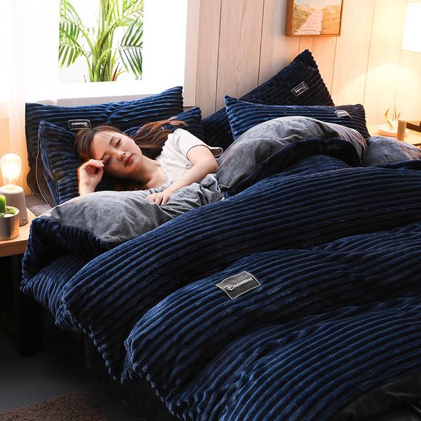 Thicken Corduroy Velvet Bedding Set by LuxuryLifeWay