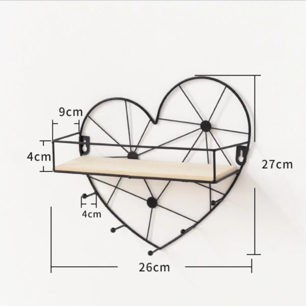 Heart Shape Wall Shelve