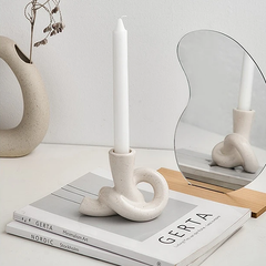 Ceramic Knot Candle Holder