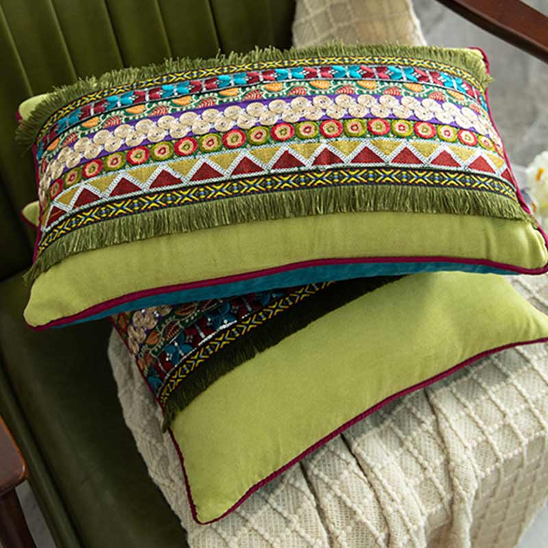 Suede Pillow Case Sequins Pillow Covers