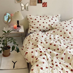 Classic Charm Red Hearts Bedding