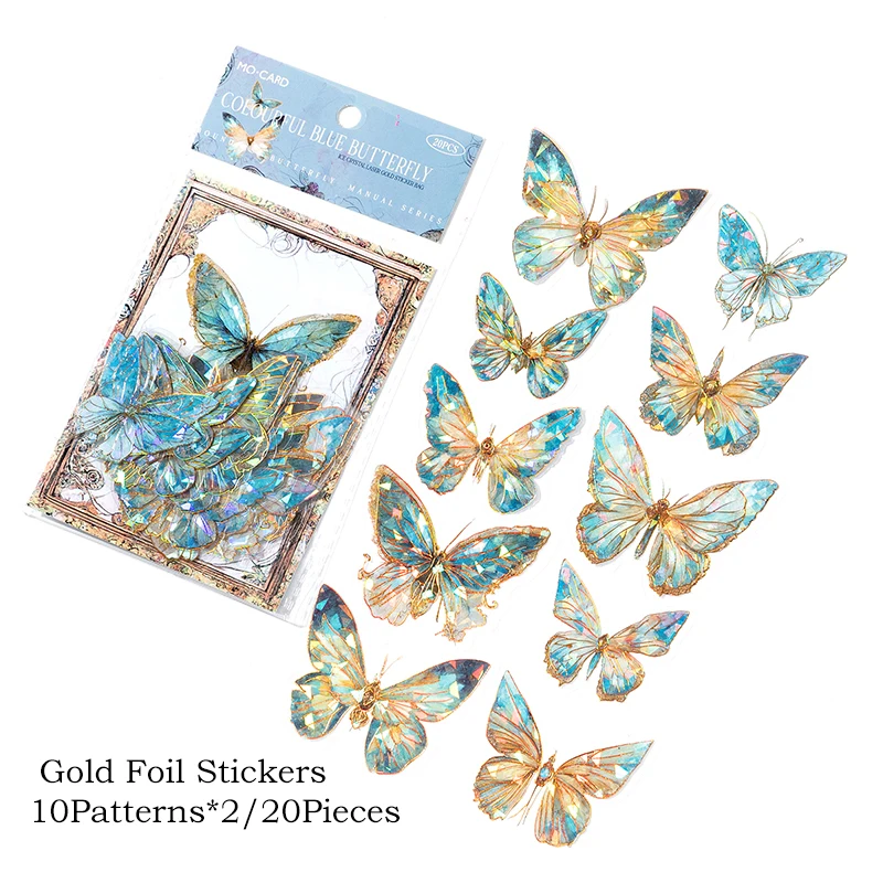 Crystal Butterfly Stickers