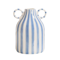 Striped Ceramic Vase