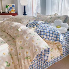 Reversible Floral Bedding Set