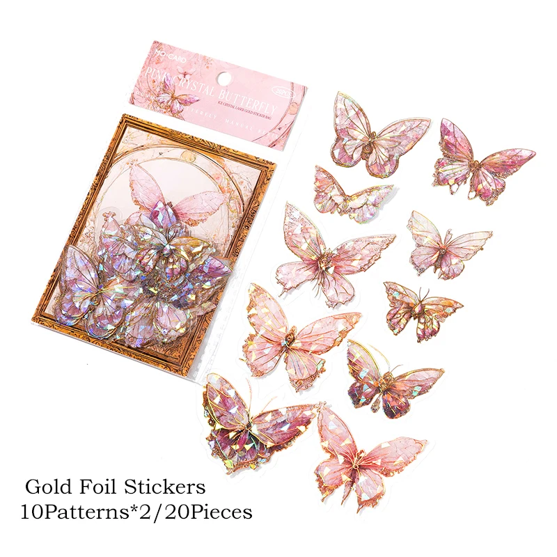 Crystal Butterfly Stickers