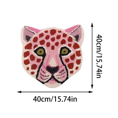 Preppy Pink Leopard Rug