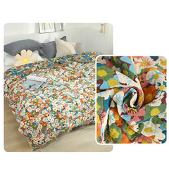 Rustic Flower Reversible Cotton Soft Quilt