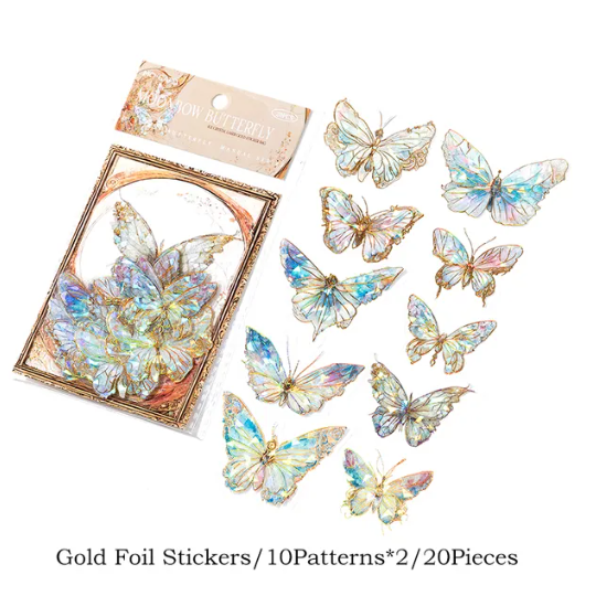 Crystal Butterfly Stickers