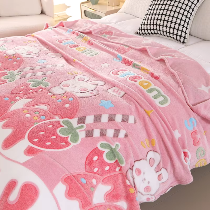 Strawberry Milk Blanket