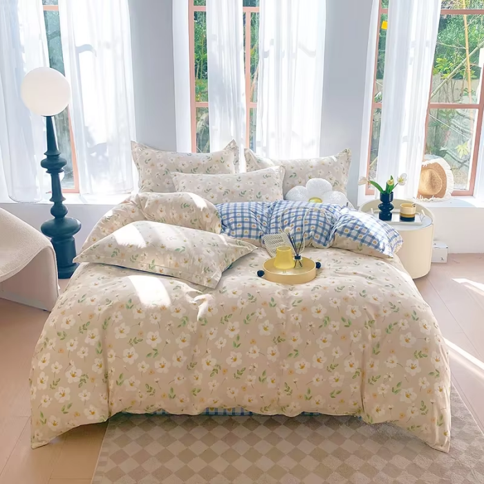 Reversible Floral Bedding Set