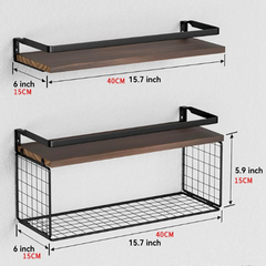 Double Level Wall Shelf