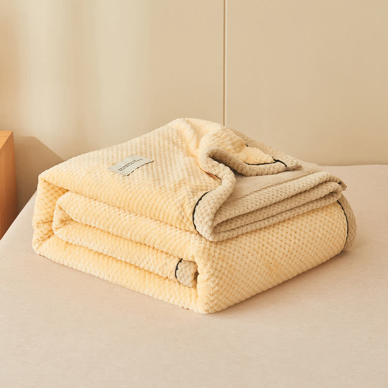 Solid Color Fleece Blanket & Pillowcases