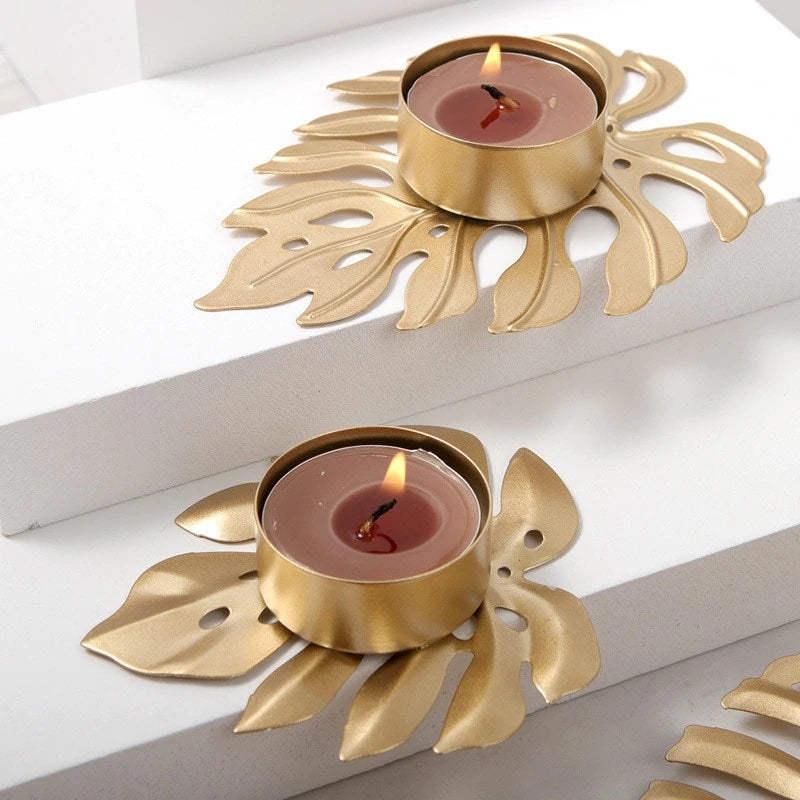 Monstera Leaf Candle Holder