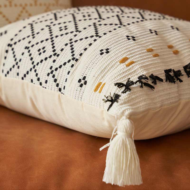 Bohemian Pillowcase Cushion Cover with Tassels