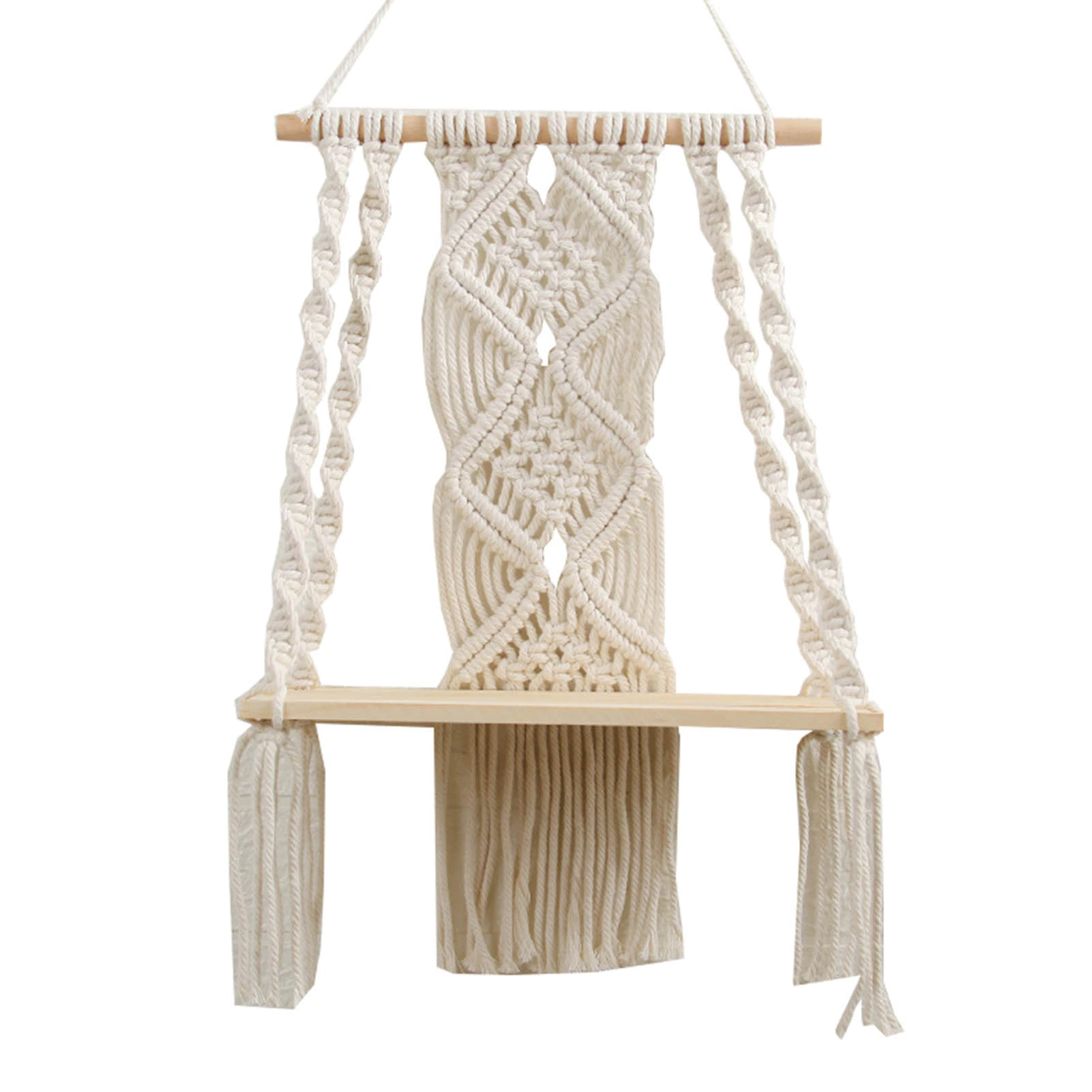 Boho Style Macrame Shelve