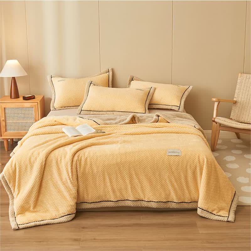 Solid Color Fleece Blanket & Pillowcases