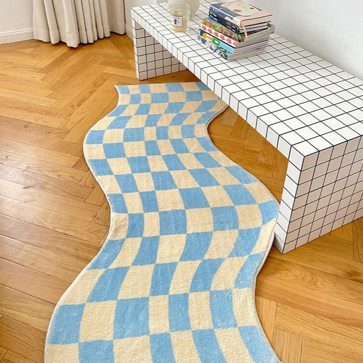 Groovy Checkered Rug