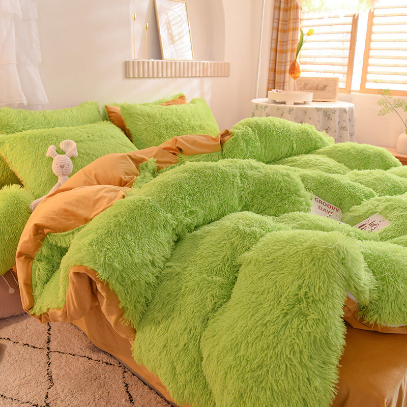 Mink Velvet Crystal Bedding Set by LuxuryLifeWay