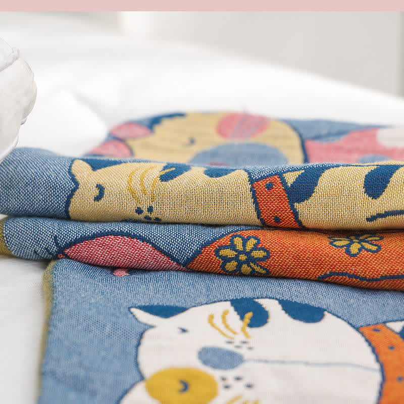 Cute Cats Pure Cotton Button Pillowcases (2PCS)