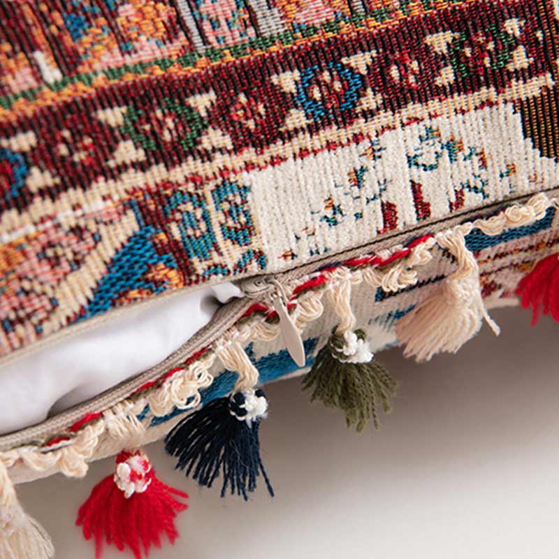 Morocco Pillow Case Tassels Pillow Covers