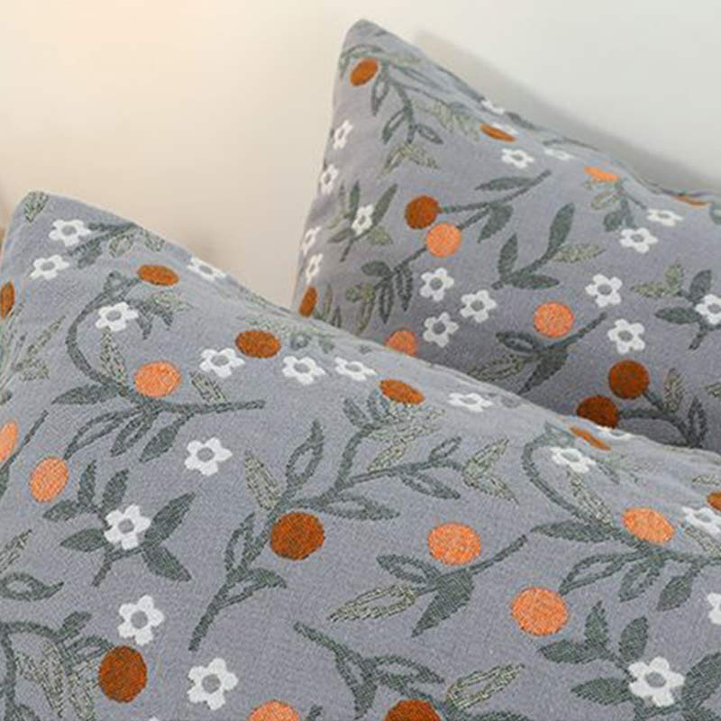 Rural Flower Pattern Pillowcases Pillow Shams (2PCS)