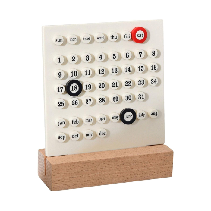 Ewiger Kalender aus Holz