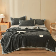 Solid Color Fleece Blanket & Pillowcases
