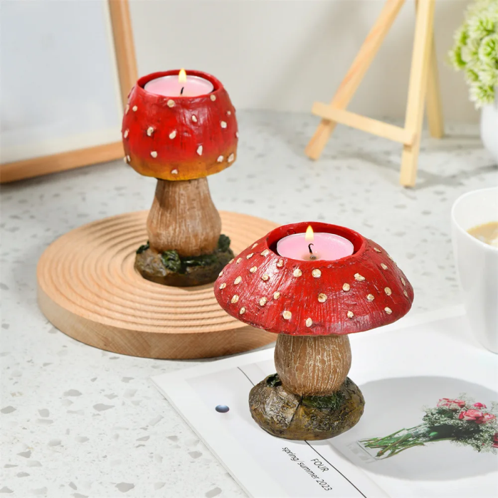 Mushroom Candle Holders