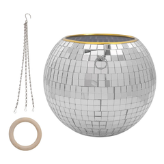 Disco Ball Plant Pot