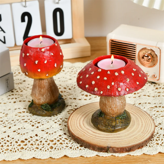 Mushroom Candle Holders