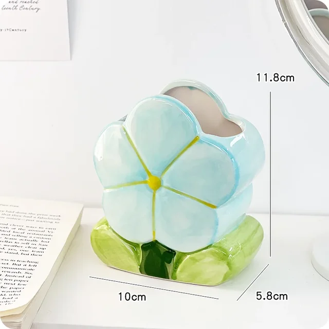 Ceramic Flower Pen Holder