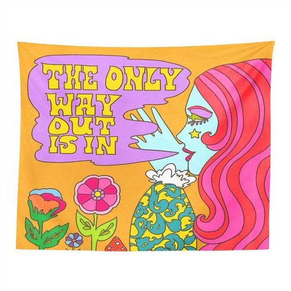 Retro Groovy Tapestry