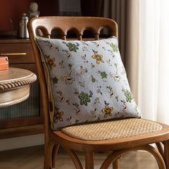 Gardenia Floral Pattern Zipper Pillowcase