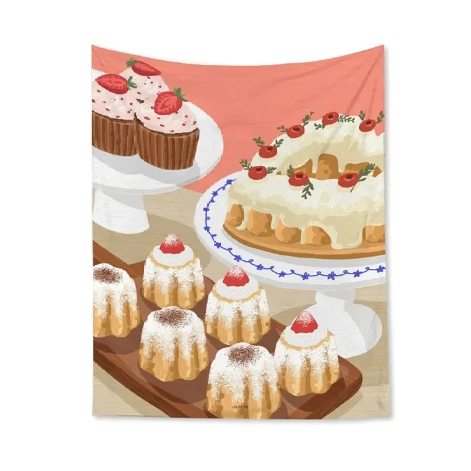 Kawaii Baking Tapestry