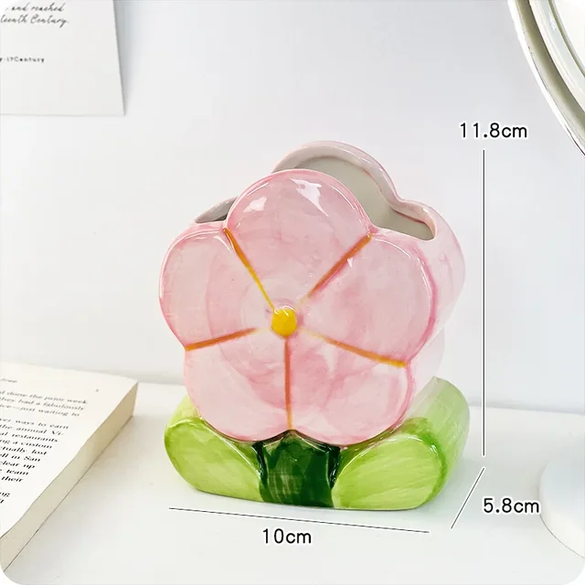 Ceramic Flower Pen Holder