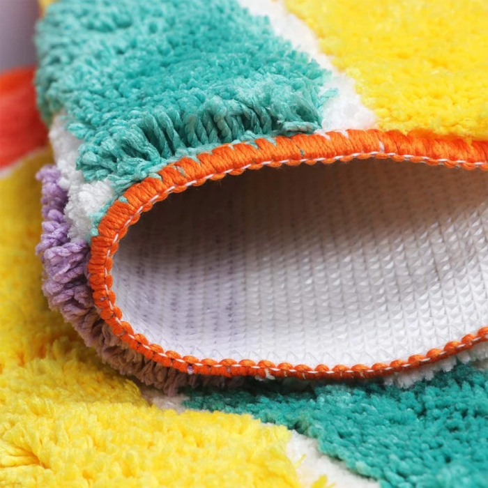 Fluffy Rainbow Rug