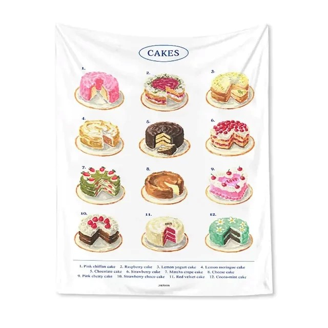 Kawaii Baking Tapestry