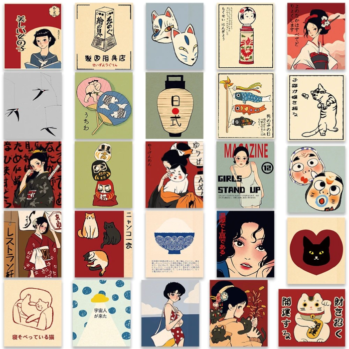 Retro Japanese Stickers