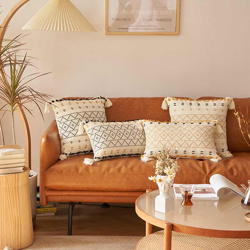 Bohemian Pillowcase Cushion Cover with Tassels