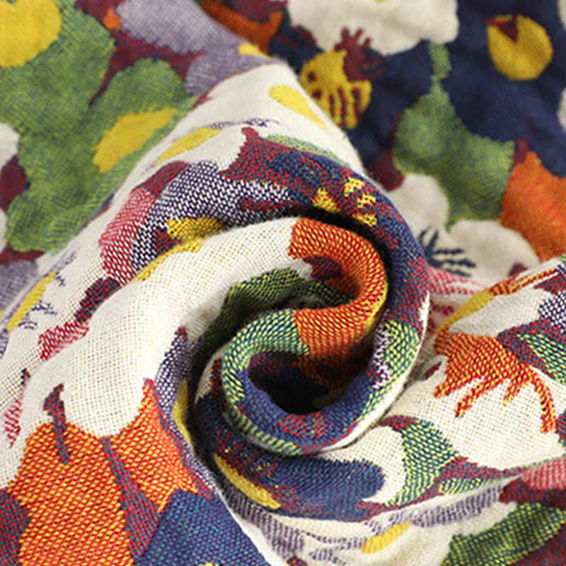 Rustic Flower Reversible Cotton Soft Quilt