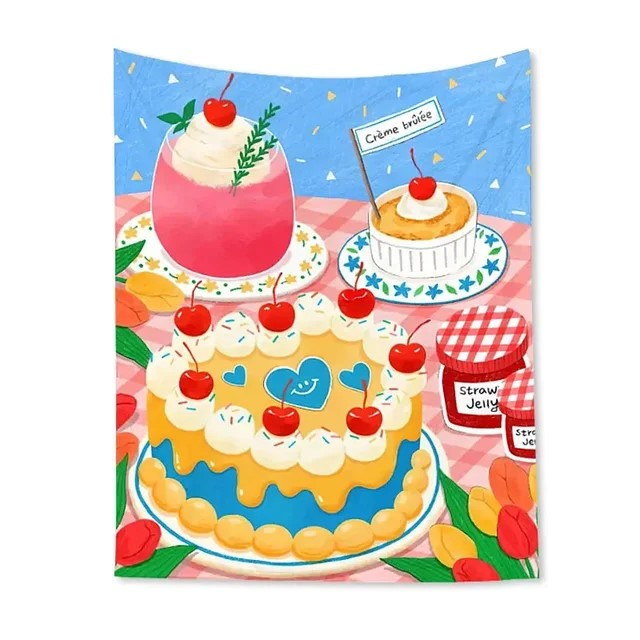 Kawaii Baking Tapestry