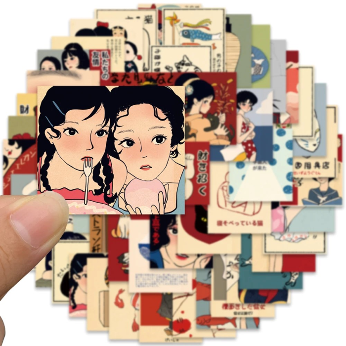 Retro Japanese Stickers