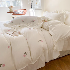 Rose Embroidery Bedding Set