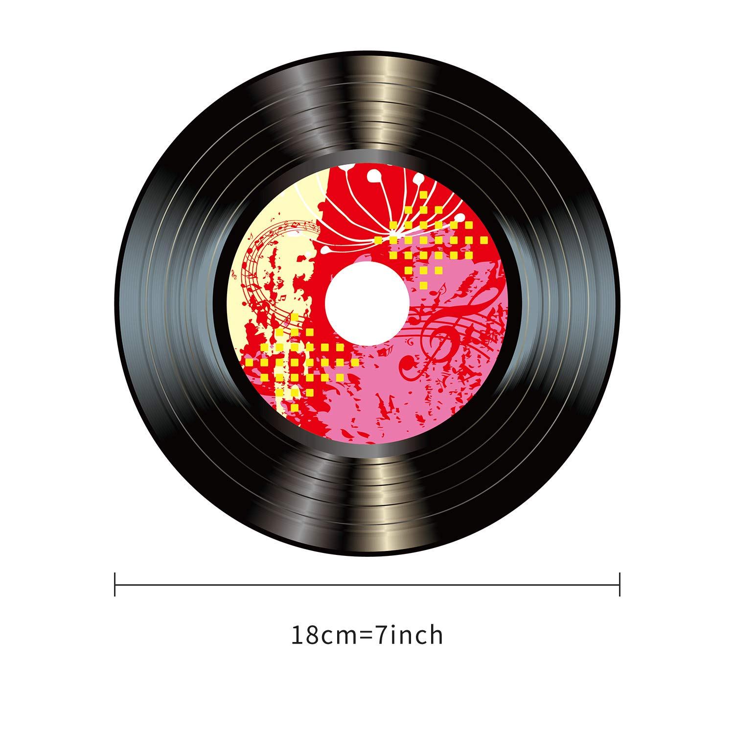 90s Style Decorative Music Records